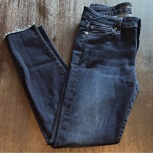 Joe's Jeans Women's The Skinny Sz 29 Dark Wash Raw Edge Jeans